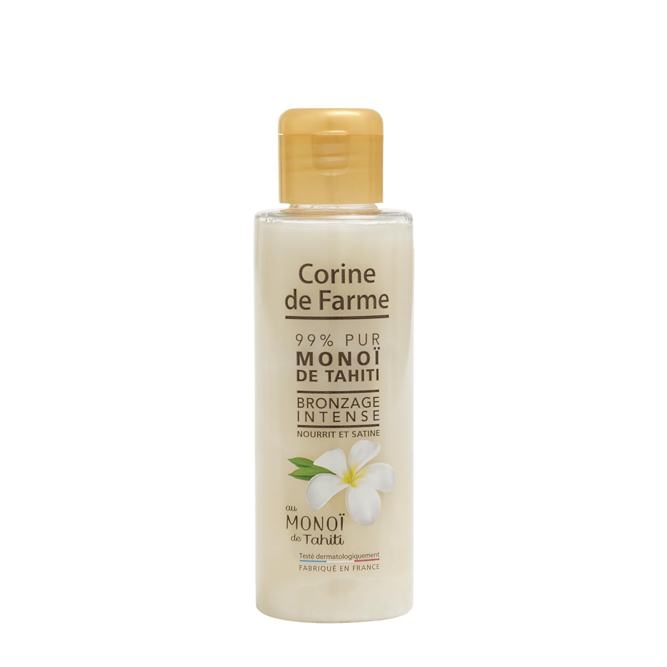 Corine de Farme Huile de Soin Pour Le Corps 110 ml 99% Pur Monoï de Tahiti Hydrate et Nourrit La Peau Idéal Pour Bronzag